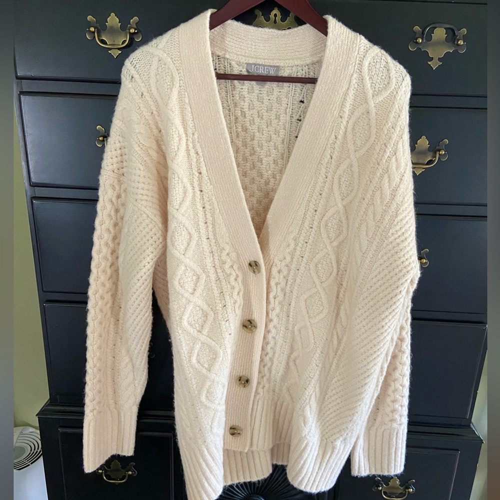 Like New, JCrew Wool Oversized Cardigan Size L